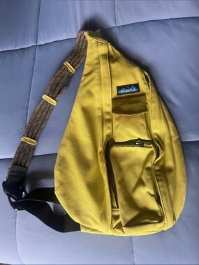 Kavu Green/Yellow Men/Women Rope Crossbody Sling Bag